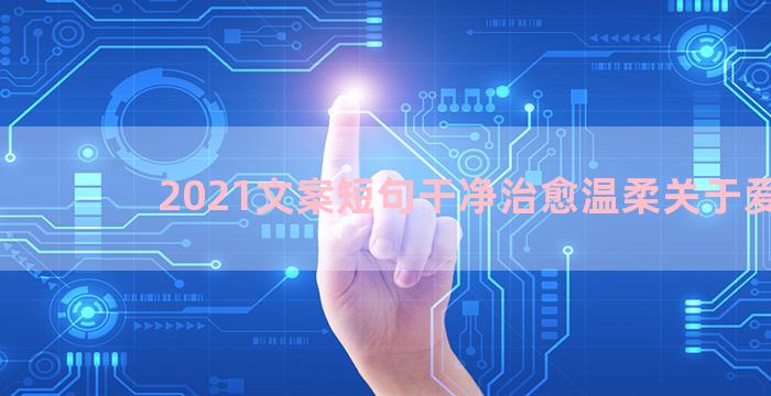 2021文案短句干净治愈温柔关于爱情