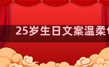 25岁生日文案温柔句子