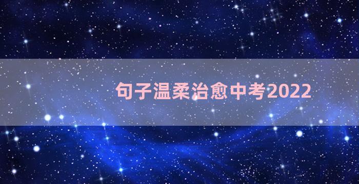 句子温柔治愈中考2022