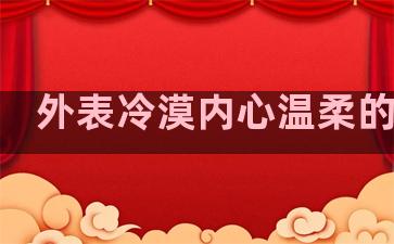 外表冷漠内心温柔的句子
